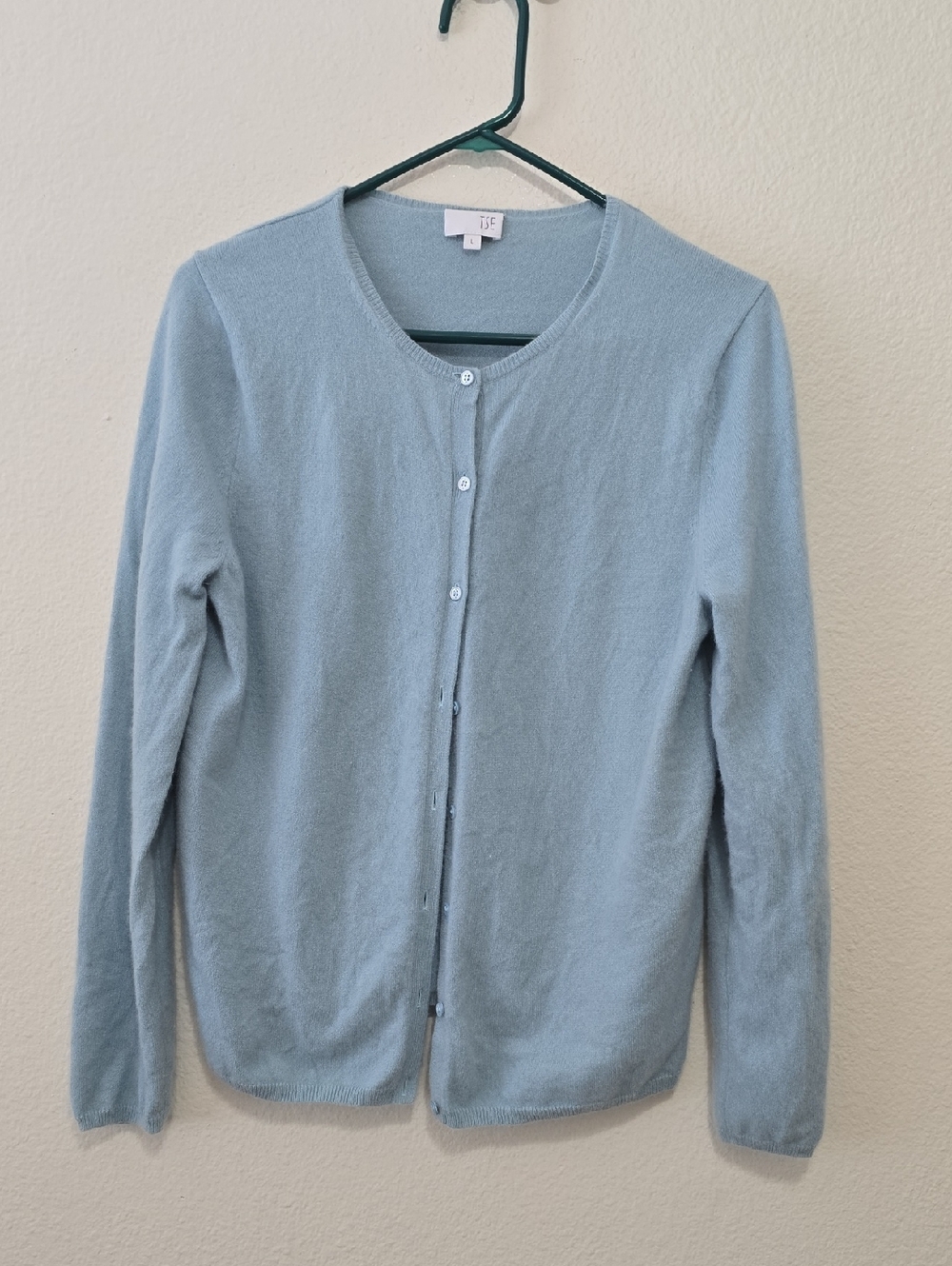 TSE Cashmere Powder Blue Knit Top L